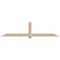 Ekena Millwork Eugene Smooth Timber Gable Bracket, Douglas Fir, 108"W x 27"H x 3 1/2"D x 5 1/2"F, 6/12 Pitch GBW108X27X0406EUG00SDF - alternate 1